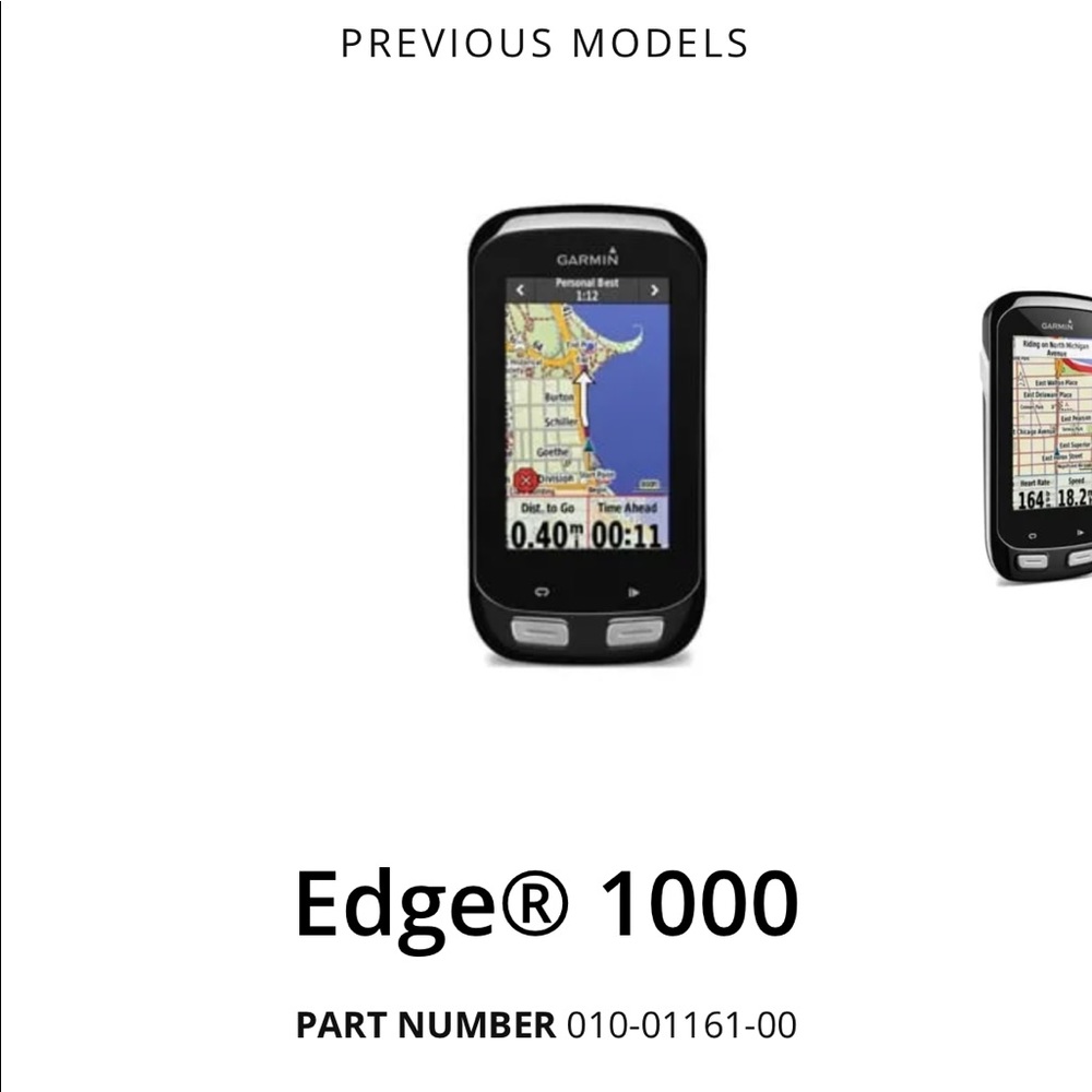 Garmin Edge 1000 Bike Computer/GPS